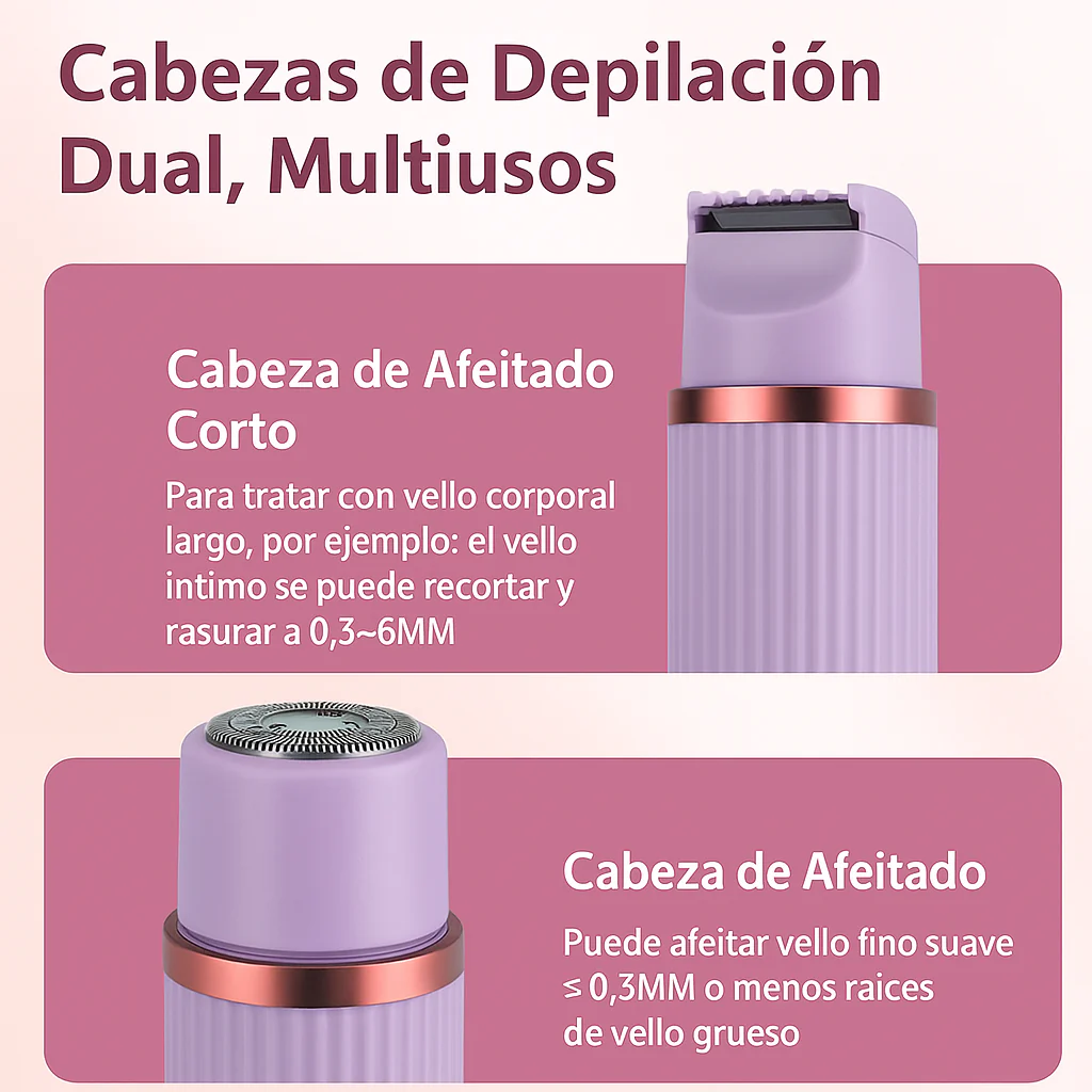 “Depilación sin dolor ni irritación en minutos - Depilador 2 en 1 - Image 5