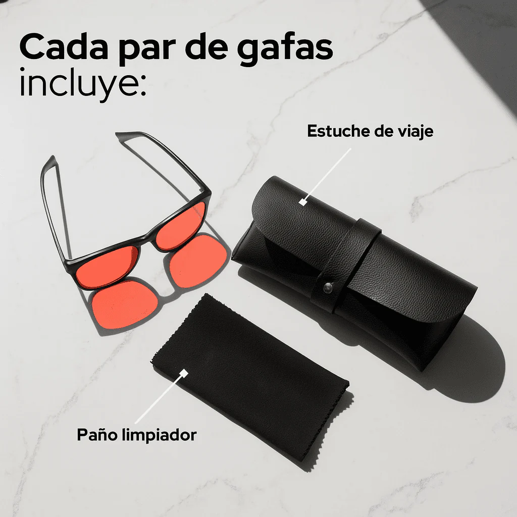 VISION™ Gafas Unisex Lente Rojo con Luz Azul PAGA 1 LLEVA 2 - Image 6