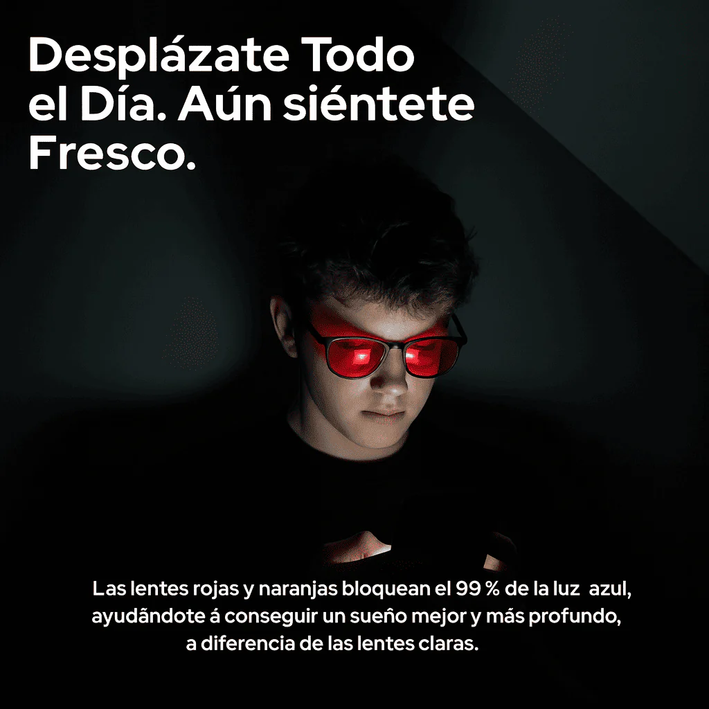 VISION™ Gafas Unisex Lente Rojo con Luz Azul PAGA 1 LLEVA 2 - Image 11